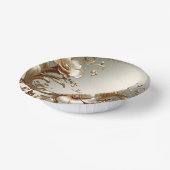 Bols En Carton Gold Floral (Angulaire)