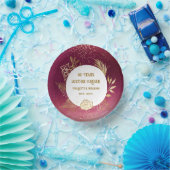 Bols En Carton Gold Floral 40 ans Anniversaire Ruby Mariage (Fête)