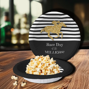 Bols En Carton Gold Racehorse Black White Strips
