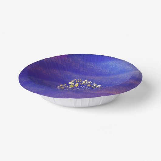 Bols En Carton GOLDEN MERRY ET BRIGHT personnalisé (Angulaire)