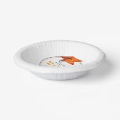 Bols En Carton Graduation 2025 Faux Metallic Orange Noir (Angulaire)