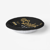 Bols En Carton Graduel Classe Félicats Or Noir Personnaliser (Angulaire)