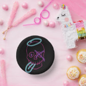 Bols En Carton Graffiti crâne - rose, violet, bleu et noir (Fête)