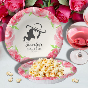 Bols En Carton Grande Casquette Rose Derby Fête des mariées