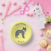 Bols En Carton Gray wolf with pipe cartoon (Fête)