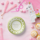 Bols En Carton Green Lace Mandala Wedding (Fête)