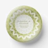 Bols En Carton Green Lace Mandala Wedding (Recto)