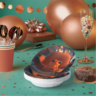 Bols En Carton Grenouille orange