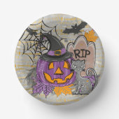 Bols En Carton Happy Halloween Parties scintillant et Sparkle Pap (Recto)