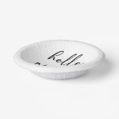 Bols En Carton Hello Ninety Minimalist Simple 90th Birthday Party (Angulaire)
