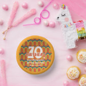 Bols En Carton Hippie rétro Abstrait 1960's 70e anniversaire (Fête)