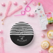 Bols En Carton Hippocampe noir blanc rayures Anniversaire (Fête)