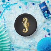 Bols En Carton Hippocampe Polygonal Or (Fête)