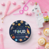 Bols En Carton Houston Nous avons quatre ans 4e fête d'anniversai (Fête)