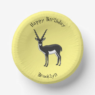 Bols En Carton Illustration d'antilope Blackbuck