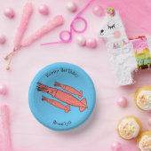 Bols En Carton Illustration de calamar rose (Fête)