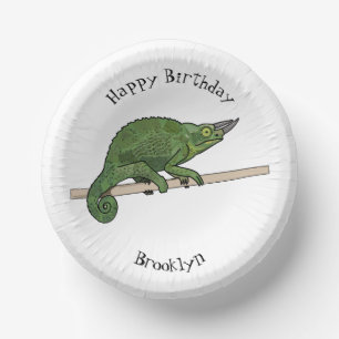 Bols En Carton illustration de caméléon de Jackson en dessin anim