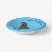 Bols En Carton Illustration de chien Rottweiler (Angulaire)