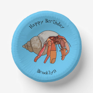 Bols En Carton Illustration de crabe ermite