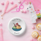 Bols En Carton Illustration de crème glacée (Fête)