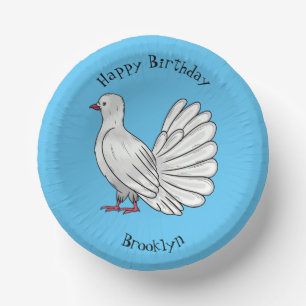 Bols En Carton Illustration de dessin d'oiseau pigeon sauvage