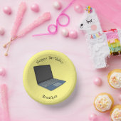 Bols En Carton Illustration de dessin sur ordinateur portable (Fête)