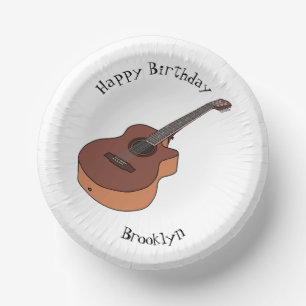Bols En Carton Illustration de guitare acoustique
