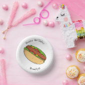 Bols En Carton Illustration de Hot dog (Fête)