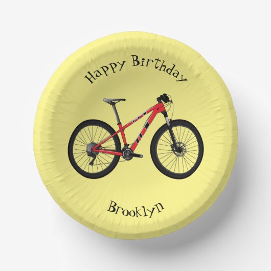 Bols En Carton Illustration de la bande dessinée de vélo (Recto)