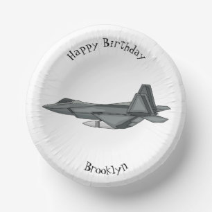 Bols En Carton Illustration de l'avion de chasse