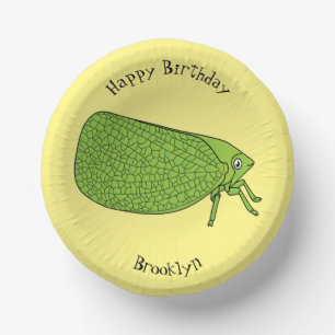 Bols En Carton Illustration de l'insecte de la trémie verte mûre