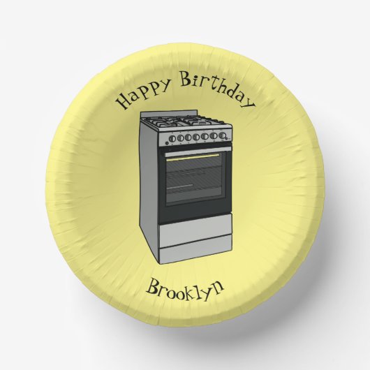 Bols En Carton Illustration de poêle électrique (Recto)