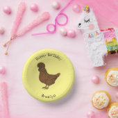 Bols En Carton Illustration de poulet à la polis chamois (Fête)