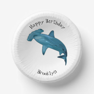 Bols En Carton Illustration de requin marteau