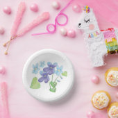 Bols En Carton Illustration des fleurs de violet sauvages (Fête)