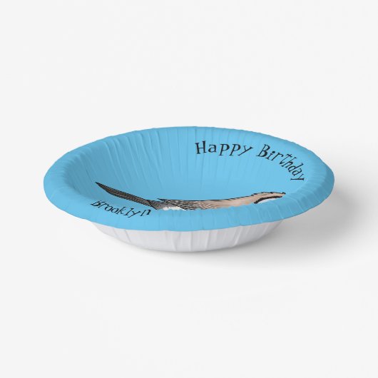 Bols En Carton Illustration d'oiseau à deux barreaux (Angulaire)