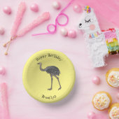 Bols En Carton Illustration d'oiseau de rhée (Fête)