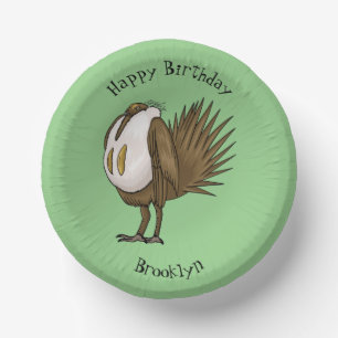 Bols En Carton Illustration d'oiseau de tétras des armoises