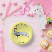 Bols En Carton Illustration d'oiseau faisan d'argent (Fête)