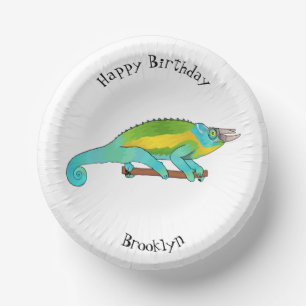 Bols En Carton Illustration du caméléon de Jackson