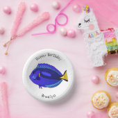 Bols En Carton Illustration du poisson de la cuve bleue (Fête)