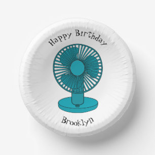 Bols En Carton Illustration du ventilateur