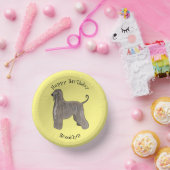 Bols En Carton Illustration d'un chien hound afghan (Fête)