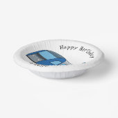 Bols En Carton Illustration d'un train électrique (Angulaire)