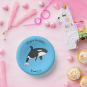 Bols En Carton Illustration d'une baleine tueuse (Fête)