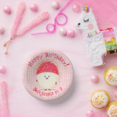 Bols En Carton Illustration mignon du ramboutan rose (Fête)