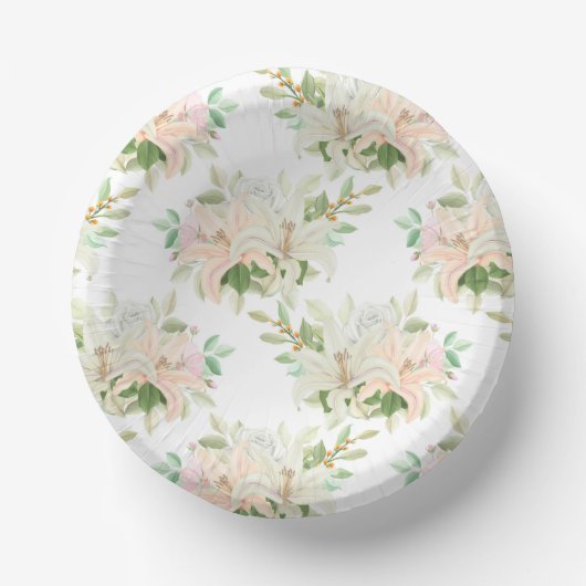 Bols En Carton Impression florale (Recto)