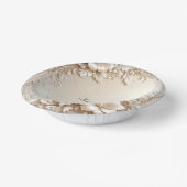 Bols En Carton Ivory Flowers (Angulaire)