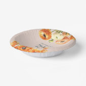 Bols En Carton Jardin rose orange rustique Fête d'anniversaire (Angulaire)