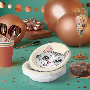Bols En Carton Joli chat chaton animaux animal de compagnie dessi
